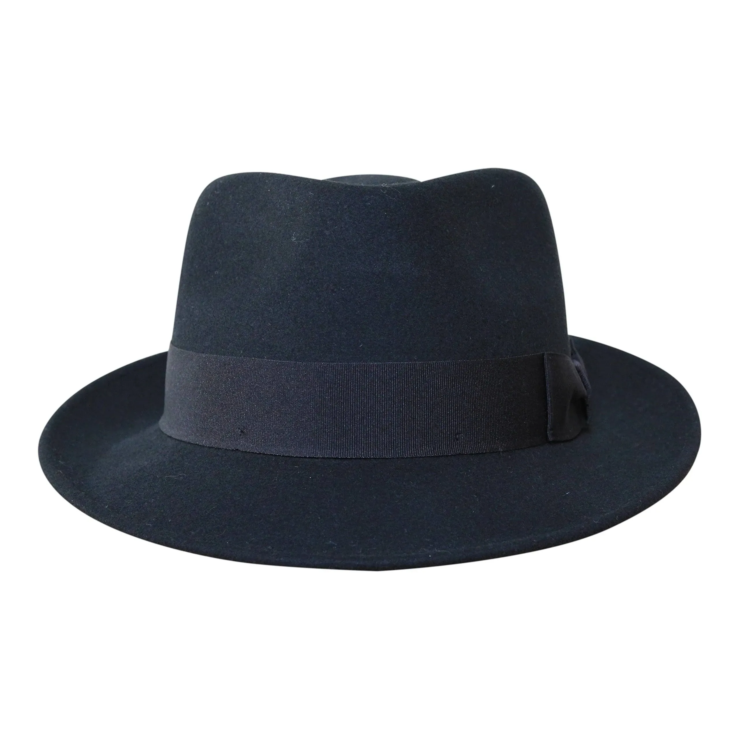 Borges & Scott B&S Premium Doyle - Teardrop Fedora Hat - 100% Wool Felt - Crusha