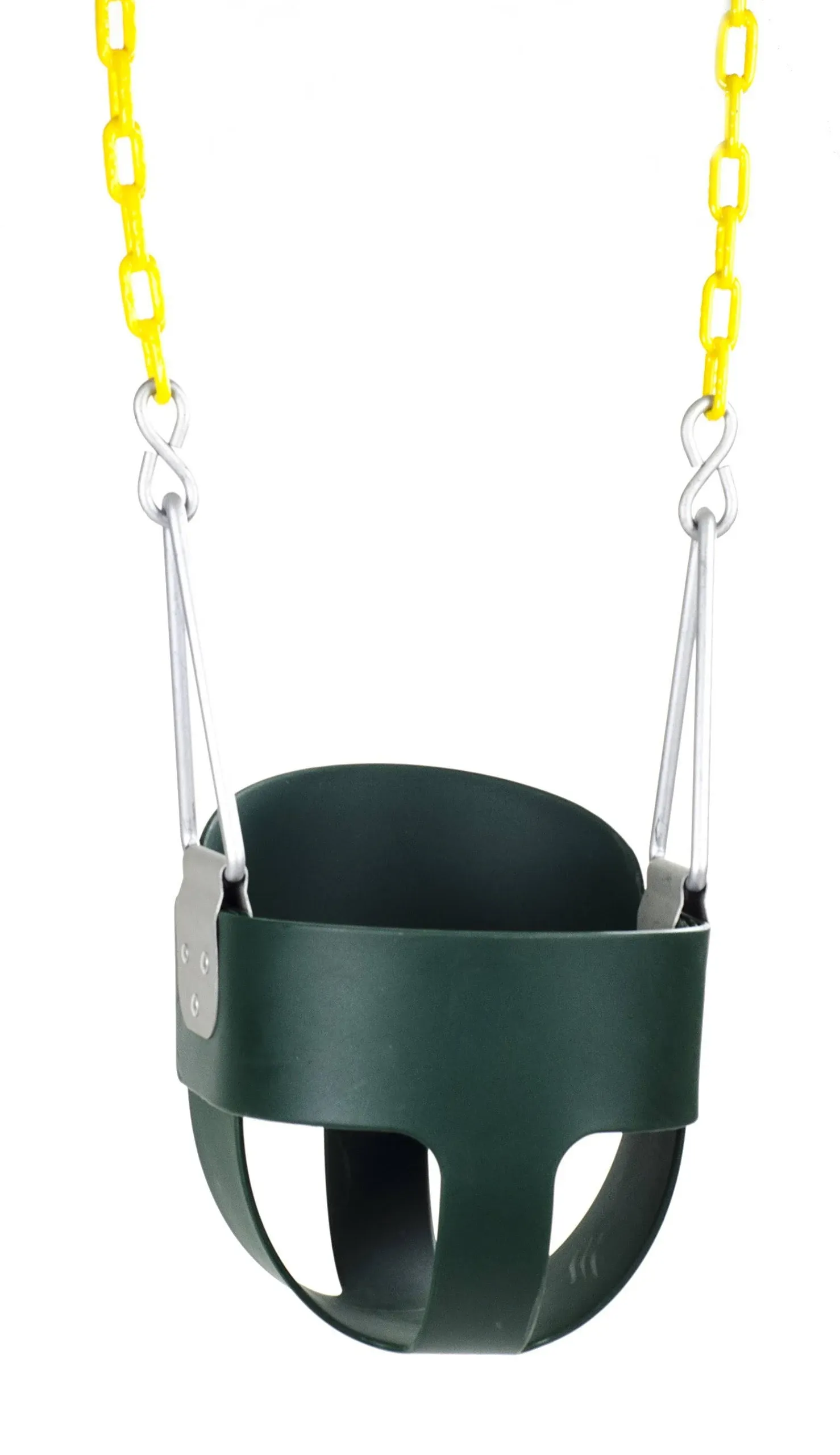 Squirrel Products High Back Full Bucket Toddler Swing Seat with Plastic Coate...