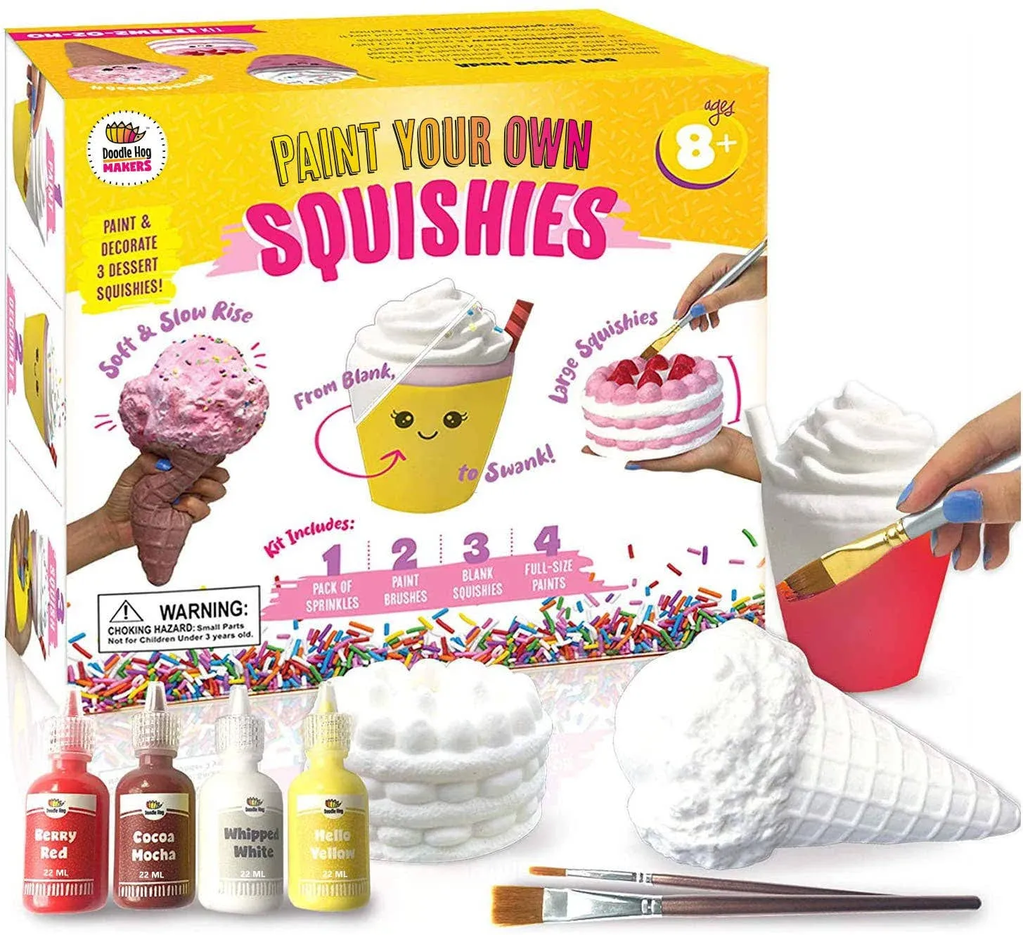 DIY Dessert Paint Your Own Squishies Kit! Arts and Crafts for Girls