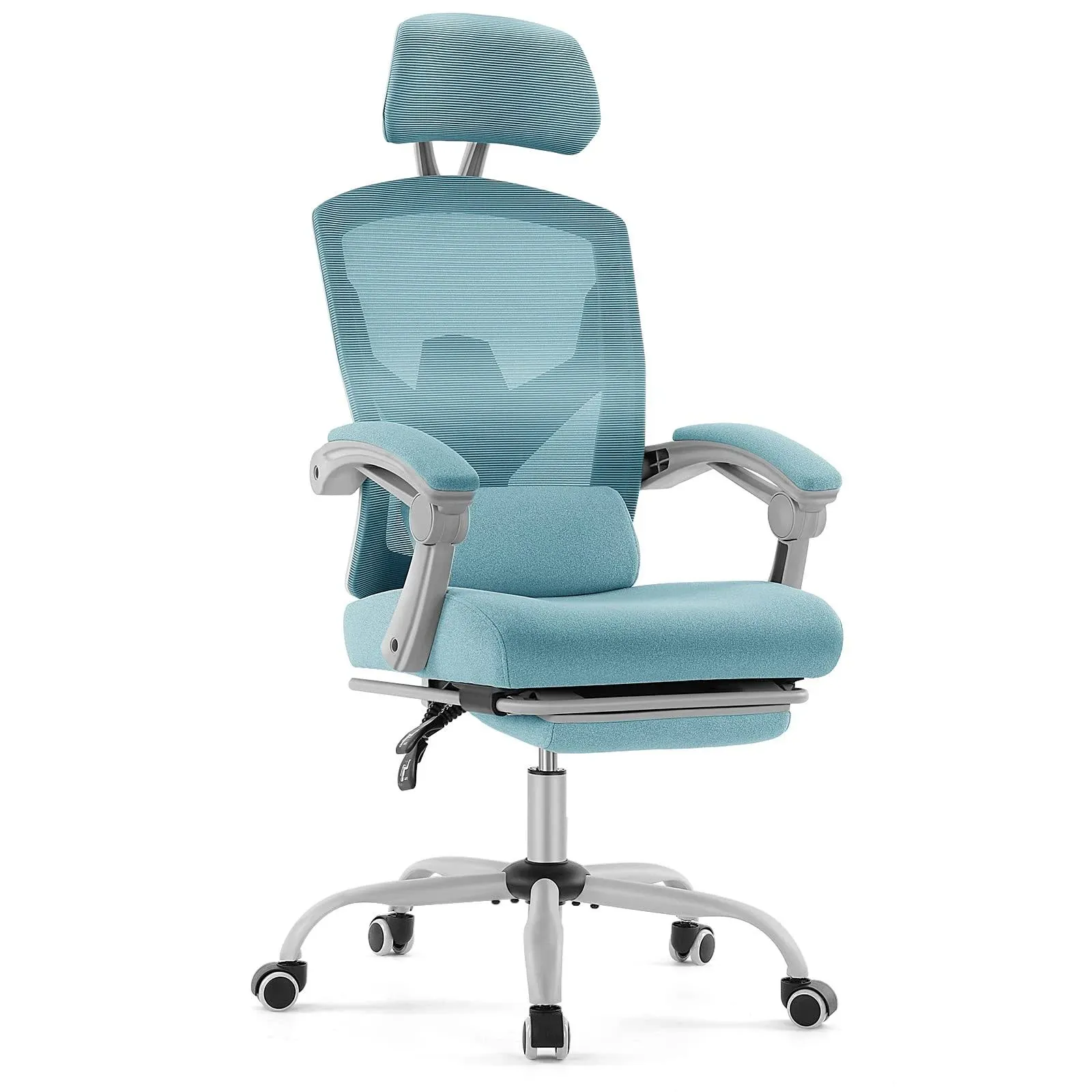 JHK Ergonomic Home Office High Back Executive 24D x 26.58W x 50.75H in, Blue