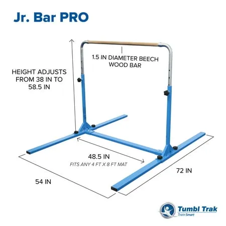 Tumbl Trak Junior PRO Gymnastics Adjustable Horizontal Bar