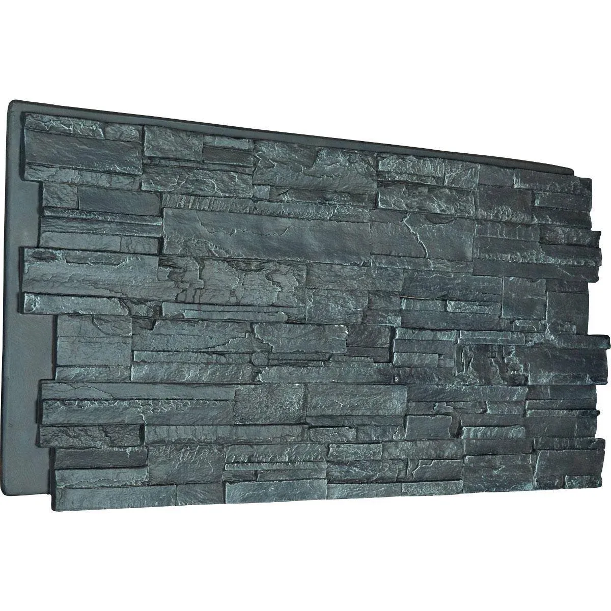 Cascade Stacked Stone Stonewall Faux Stone Siding Panel Slate Gray