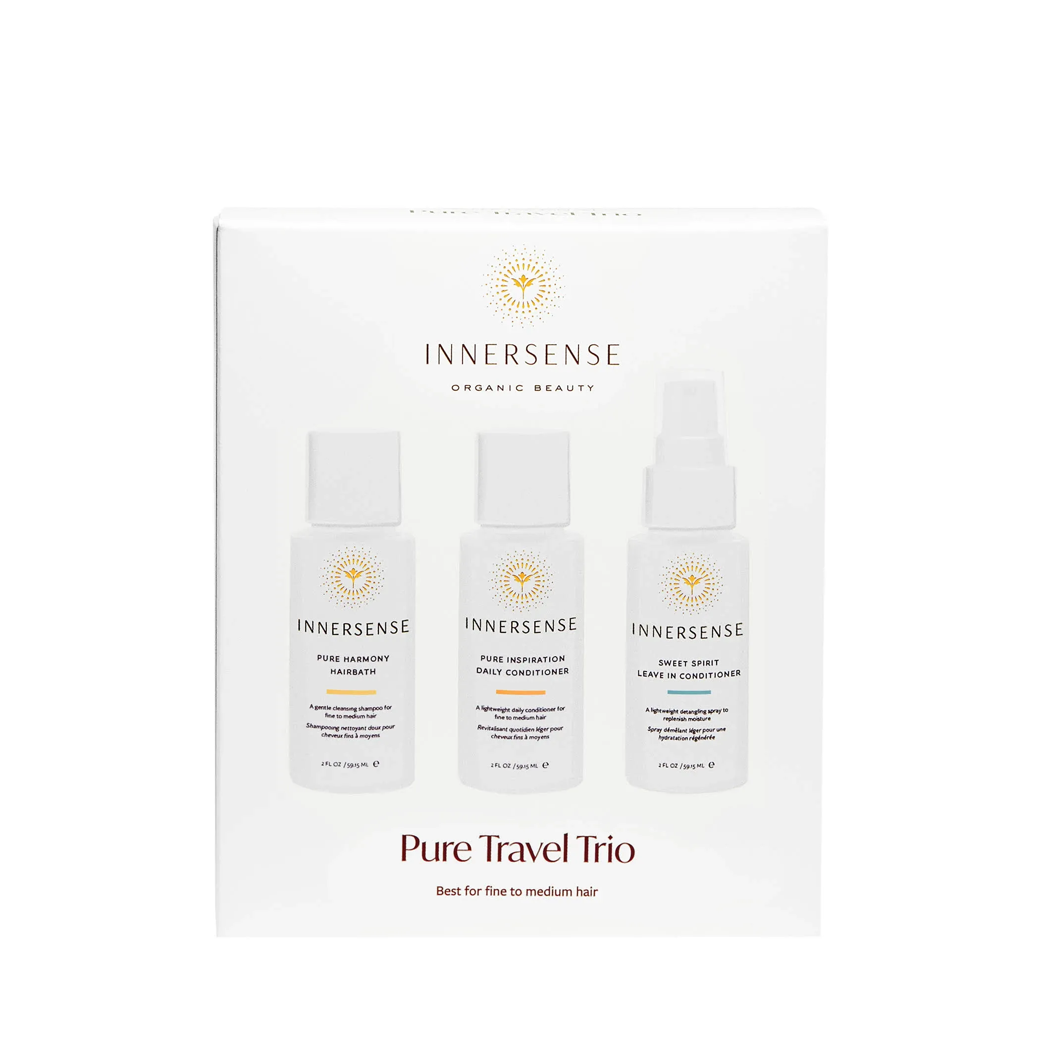 INNERSENSE Organic Beauty - The Pure Trio Collection | Non-Toxic, Cruelty-Free, Sustainable Haircare (Full Size)