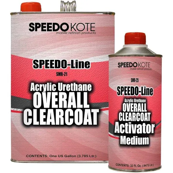 Automotive High Gloss Clear Coat Urethane, SMR-21/25 4:1 Gallon Clearcoat Kit. For California, Delaware, or Maryland, order SS-132.