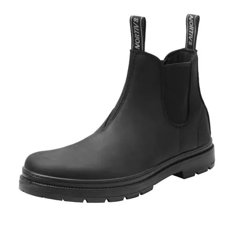 NORTIV 8 Men's Chelsea Work Boots Ankle Slip on Boots