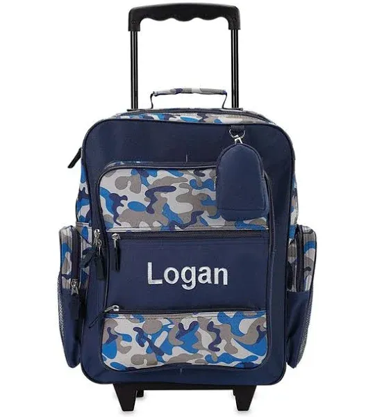 Lillian Vernon Camo Personalized Name Rolling Luggage One-Size