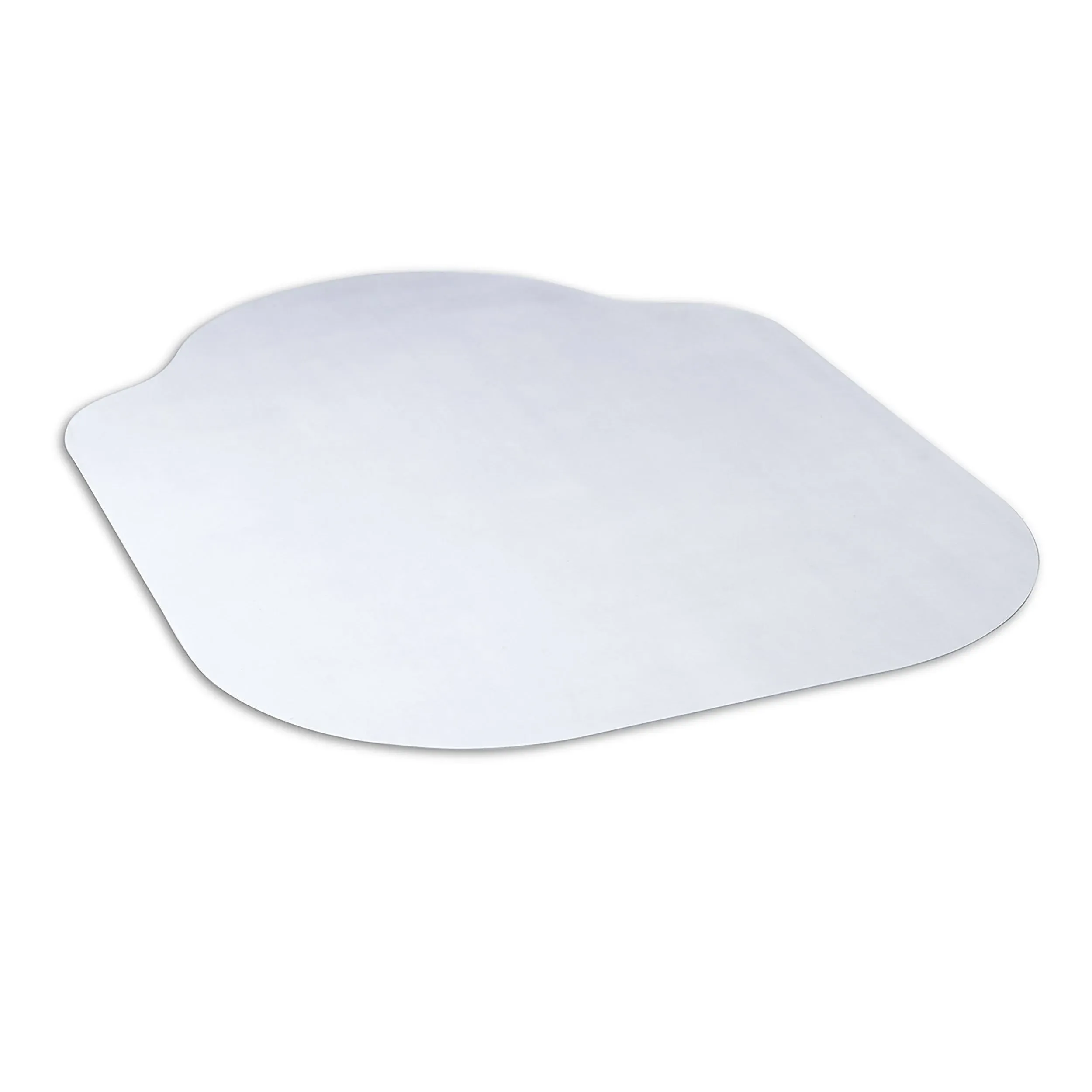 Evolve Modern Shape 36 in. x 48 in. Clear Office Chair Mat with Lip for Hard Floors