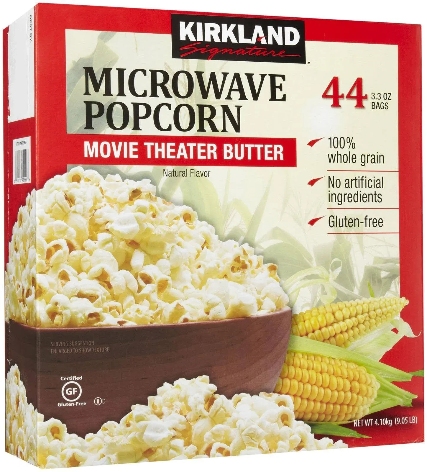 44 Bags Microwave Popcorn "Movie Theater Butter from Kirkland Signature