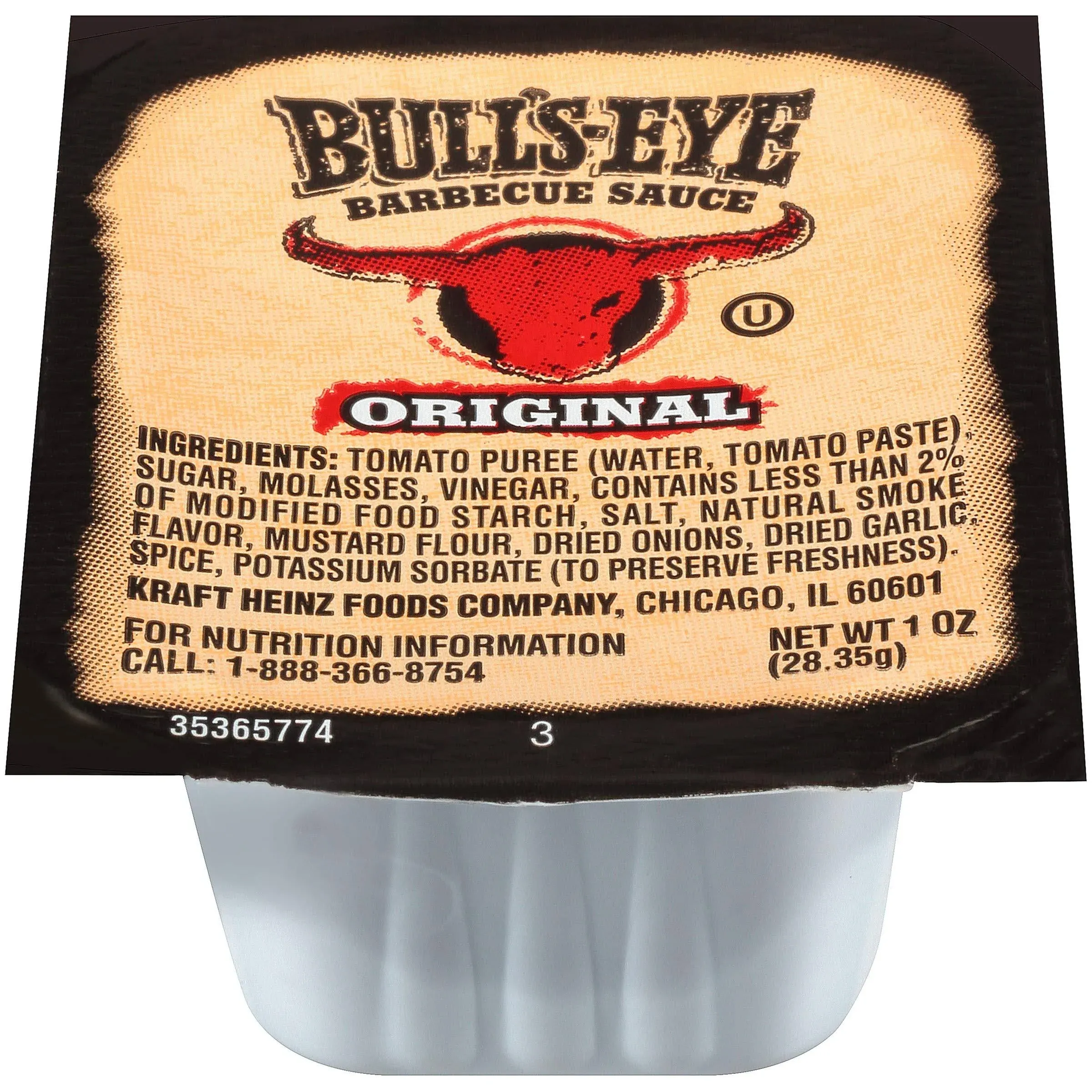 Bull&#039;s-Eye Original BBQ Sauce (1 oz Cup, Pack of 100)