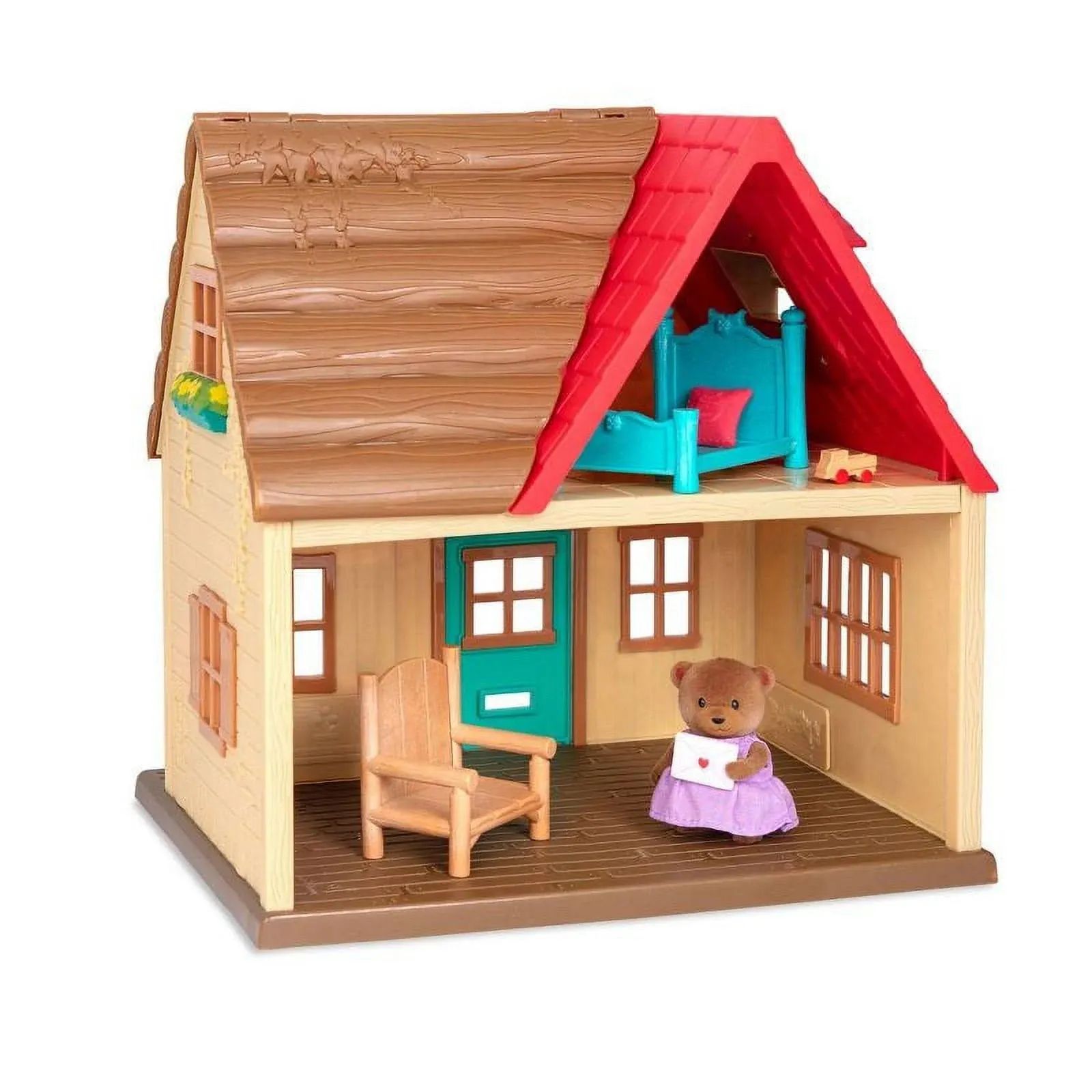 Li'l Woodzeez Country House - 8pc Toy House Playset