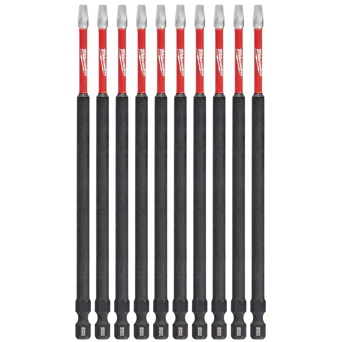 Milwaukee 48-32-4215 Shockwave 6 in. Impact Square Recess #2 Power Bits