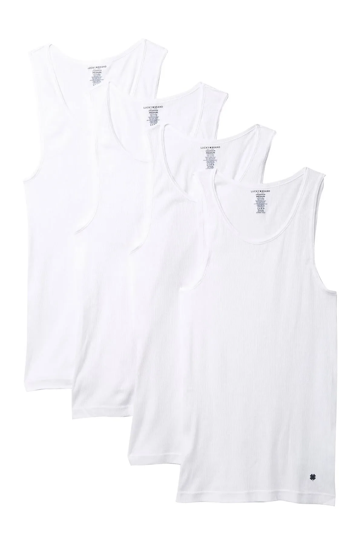 Nautica Men&#039;s (4 Pack) Ribbed Tanks Size Large (42-44) NEW IN BOX