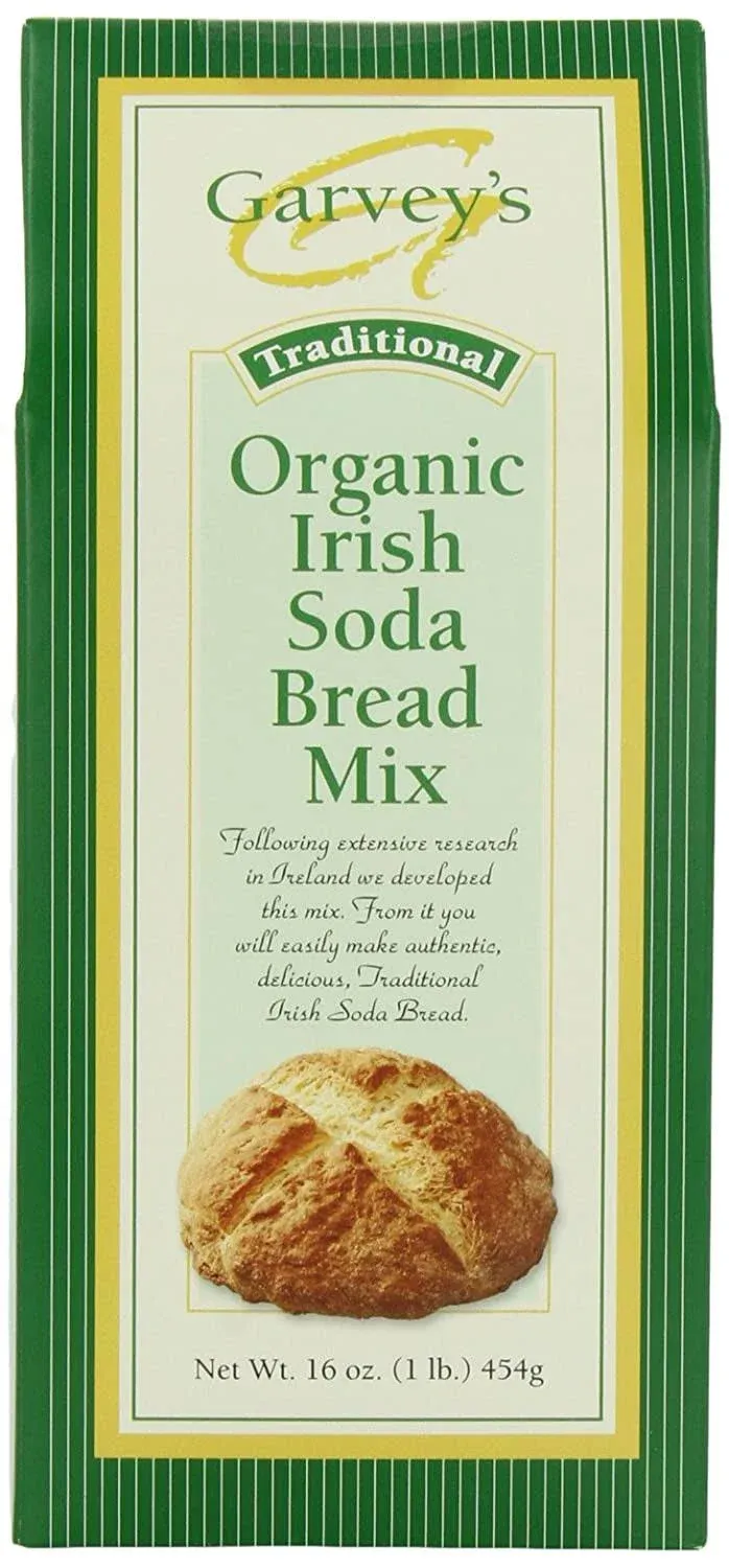 Garvey's Organic Traditional Irish Soda Bread Mix 16-Ounce Boxes (Pack of 5)