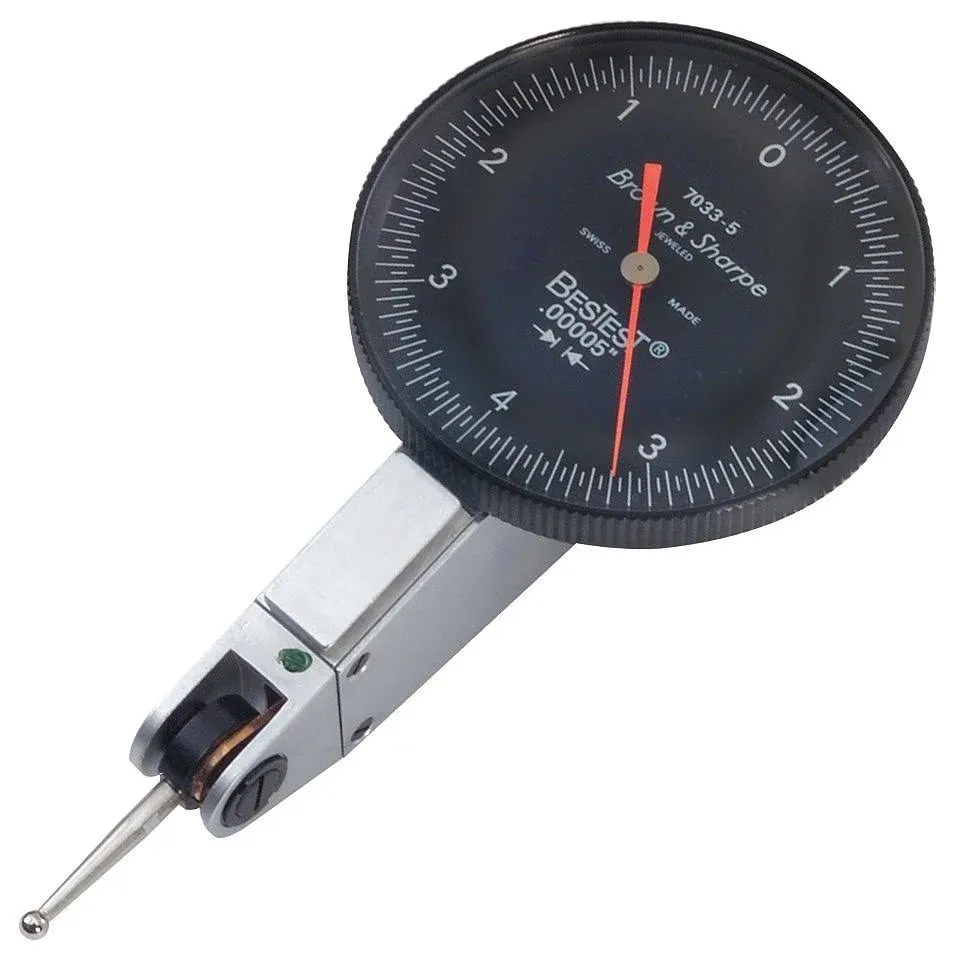 TESA Brown &amp; Sharpe 0.008 Inch Range, 0 Inch Dial Grad, Horizontal Dial Test ...