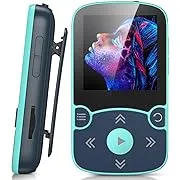 32GB MP3 Player with Clip, AGPTEK Bluetooth 5.0 Lossless Sound with FM Radio, Voice Recorder for Sport Running, Supports up to 128GB TF Card, Blue32GB MP3 Player with Clip, AGPTEK Bluetooth 5.0 Lossl…