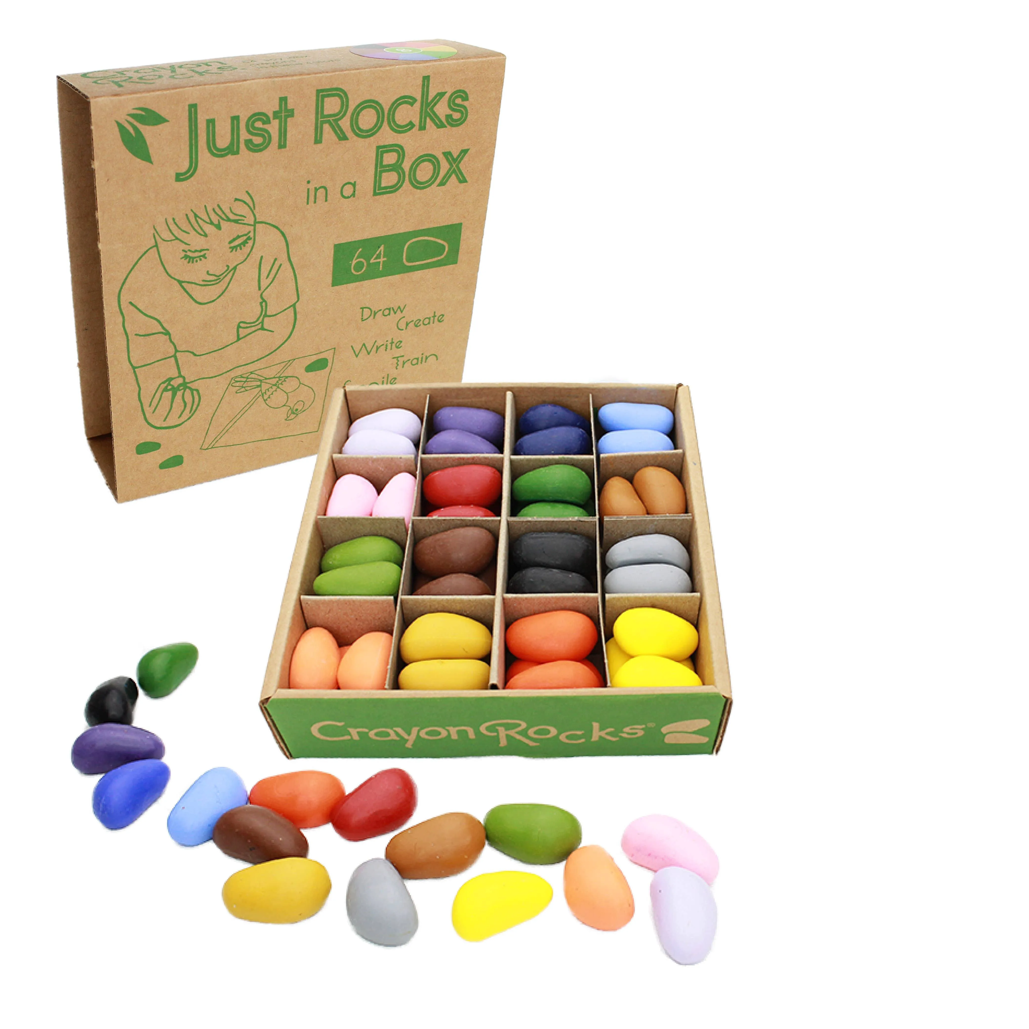 Crayon Rocks - Just Rocks in A Box - 16 Colors