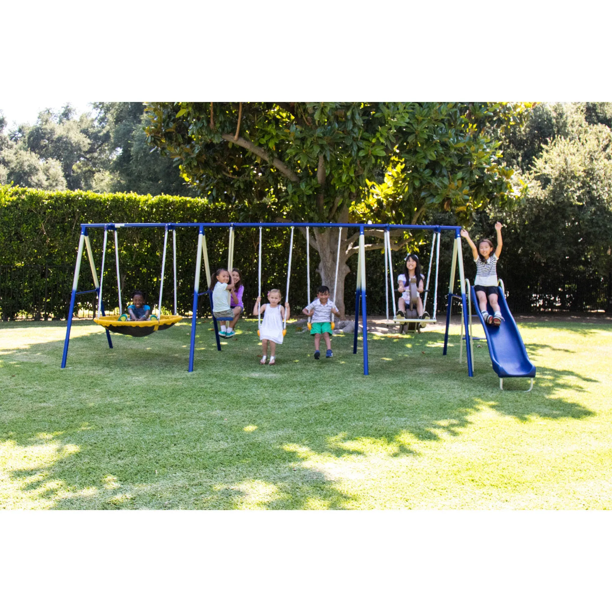 Super 8 Fun Metal Swing Set