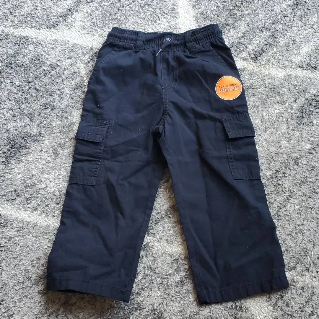 The Children's Place Baby Boys' and Toddler Boys' Pull On Slim Cargo Pants