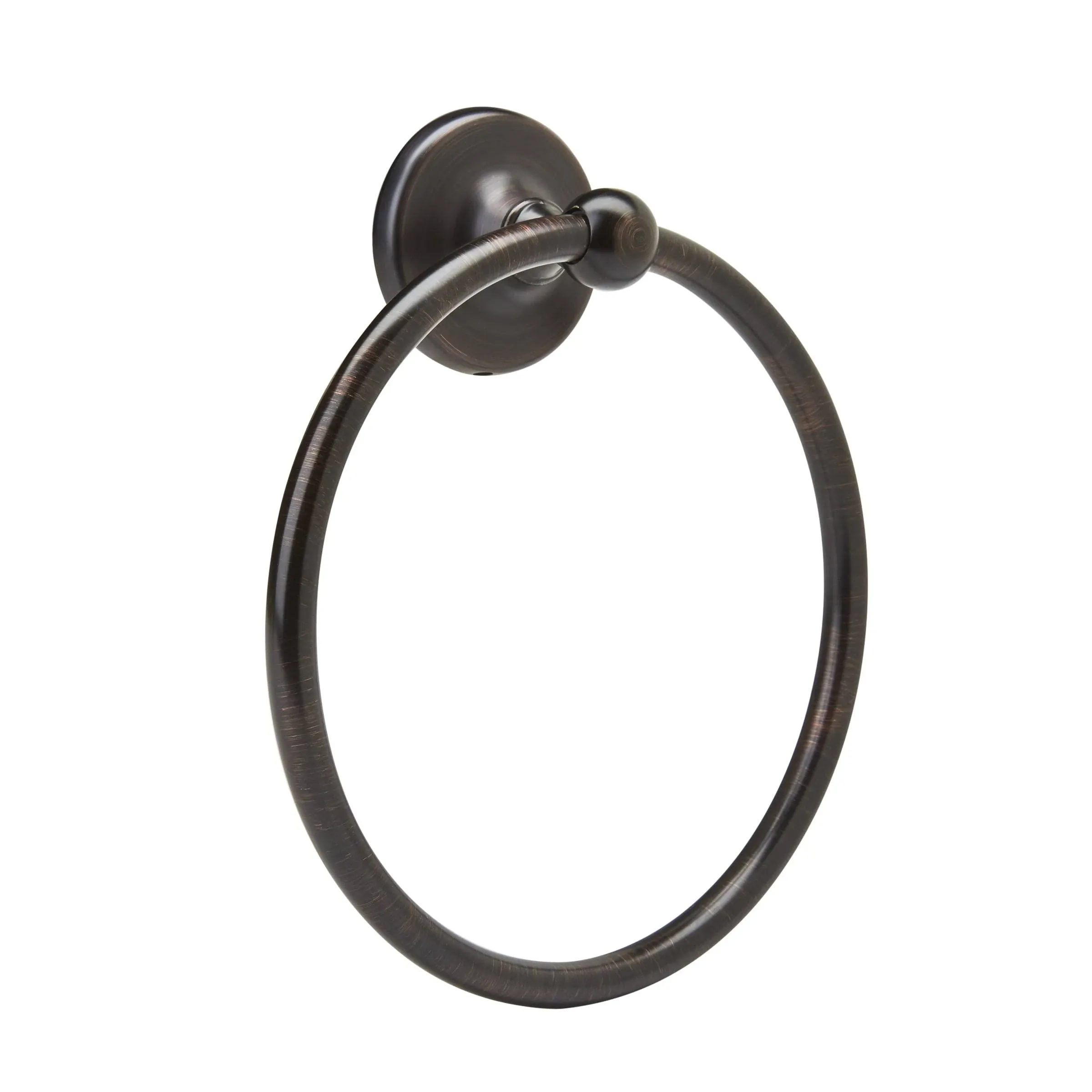 Wall Mounted Oil Rubbed Bronze Towel Ring, Small Hand 