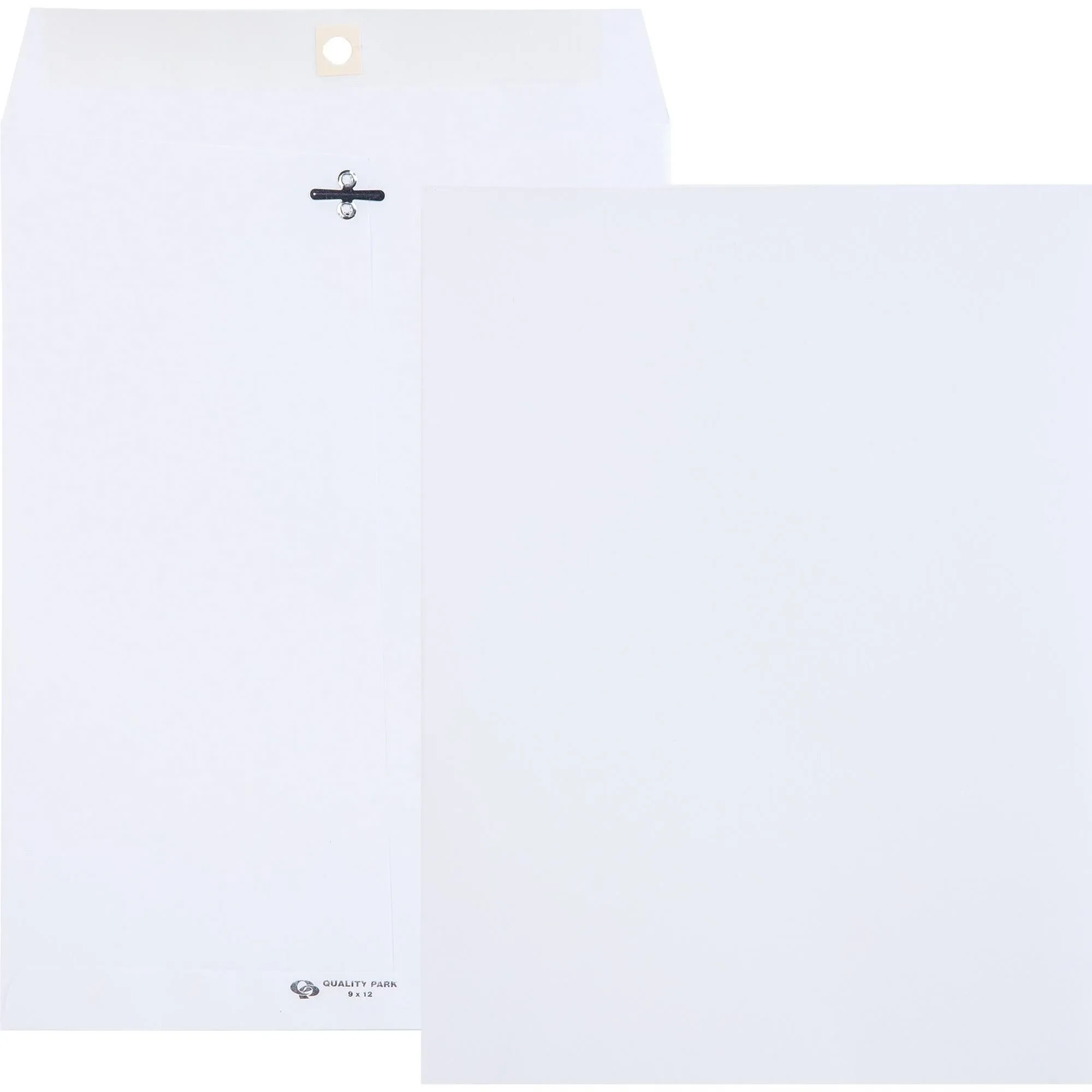 Quality Park Clasp Envelope 9 x 12 28lb White 100/Box