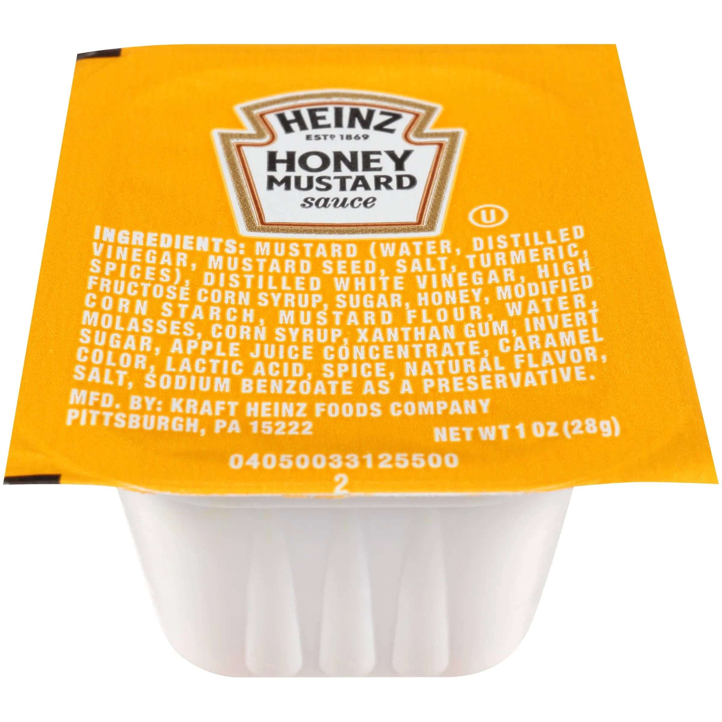 Heinz Dunk Cup Honey Mustard Sauce, 1 Ounce -- 100 Case