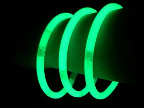 Glow Sticks Bulk Wholesale Bracelets, 100 8” Green Glow Stick Glow Bracelets ...