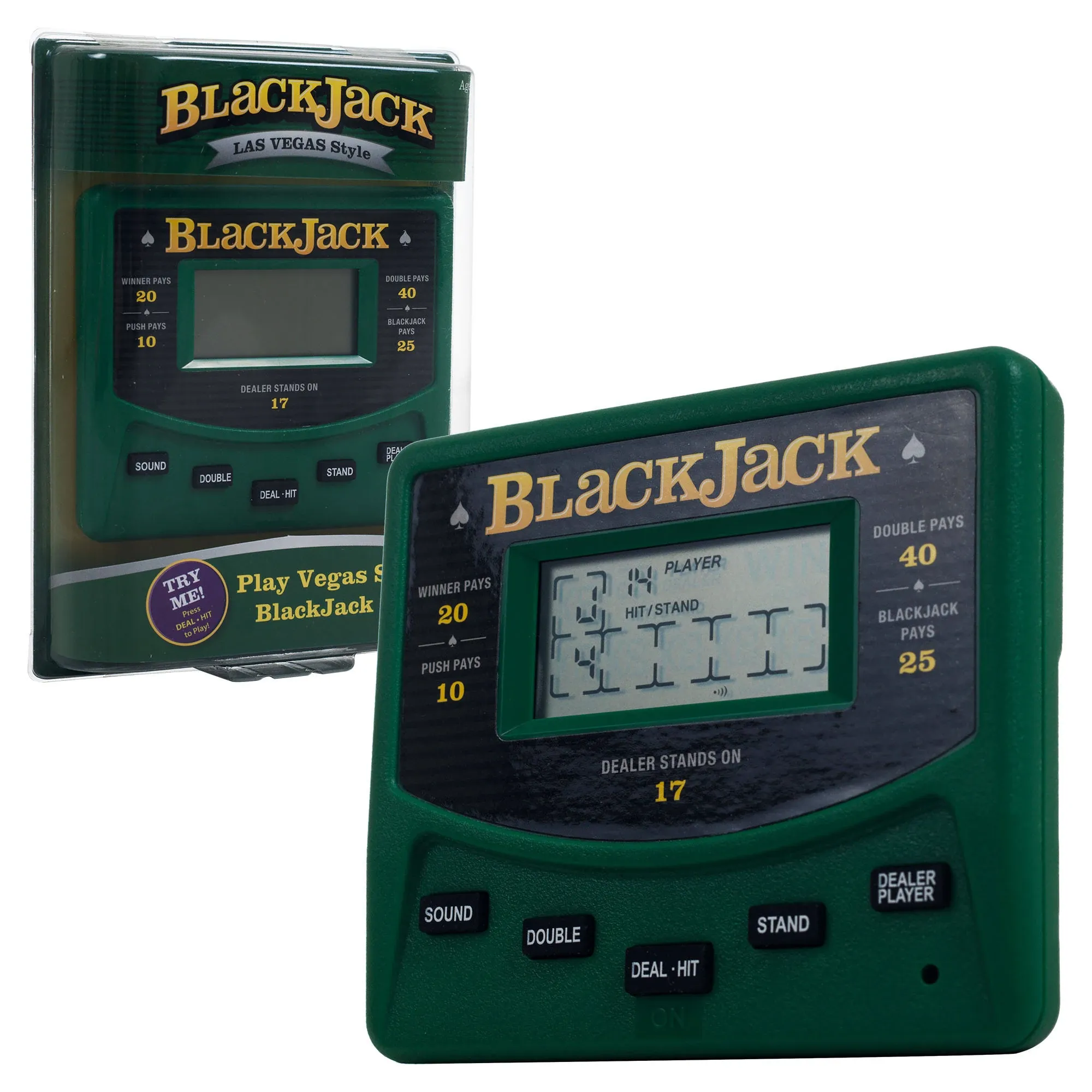 BlackJack Electronic Handheld Game Las Vegas Style Model CB1001 RecZone - SEALED