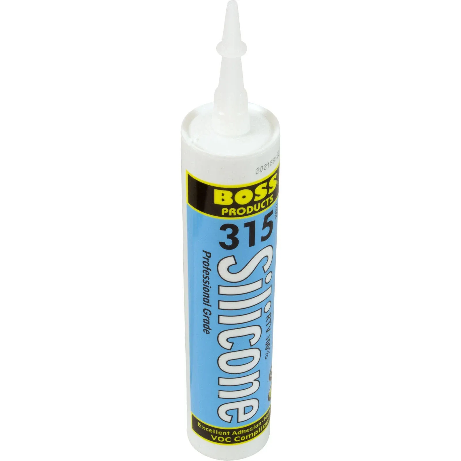 Boss Products 315 100% RTV Silicone Sealant, 10.1 oz Cartridge, Clear