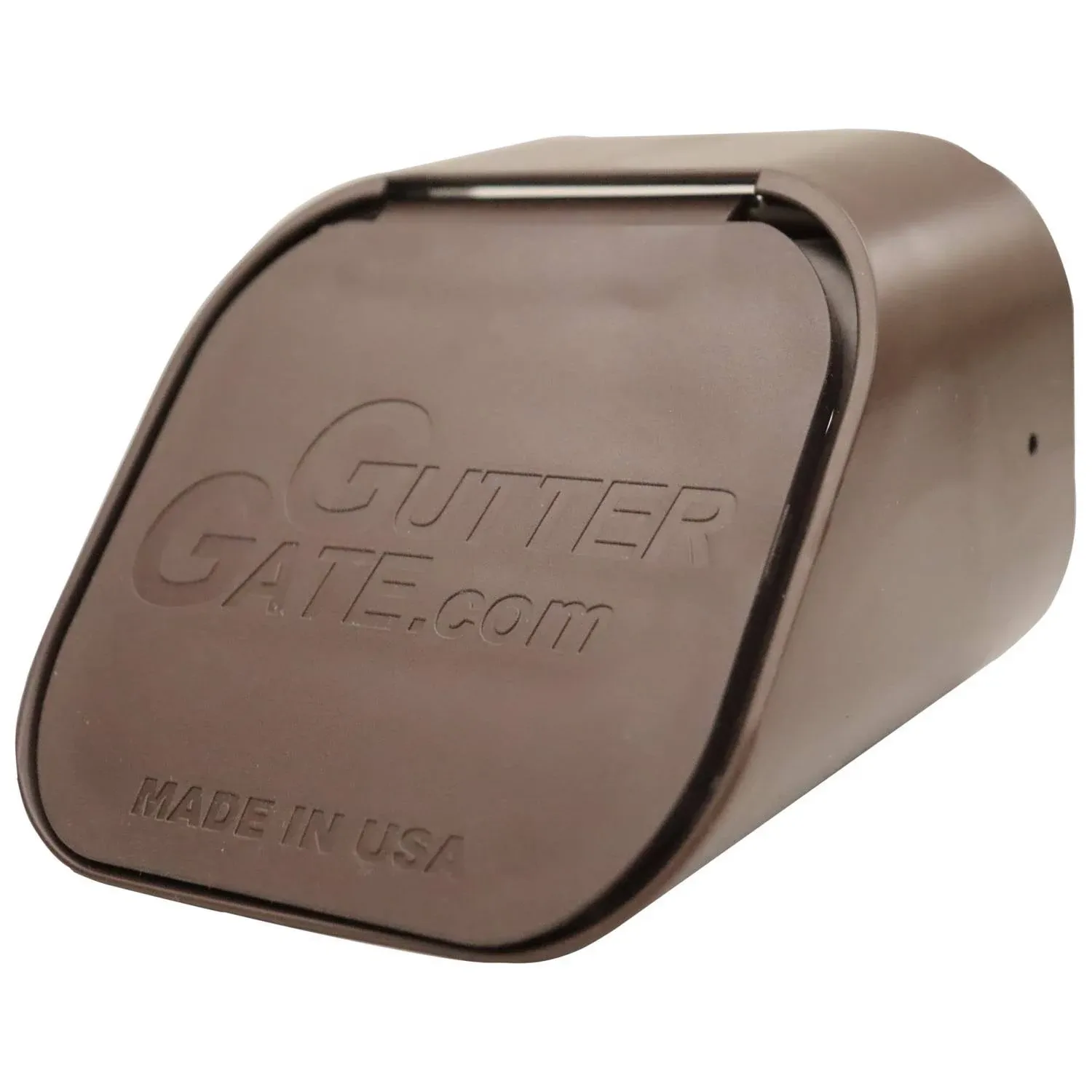 Guttergate 2 x 2 x 3 in. Plastic Rectangular Downspout Adapter Brown