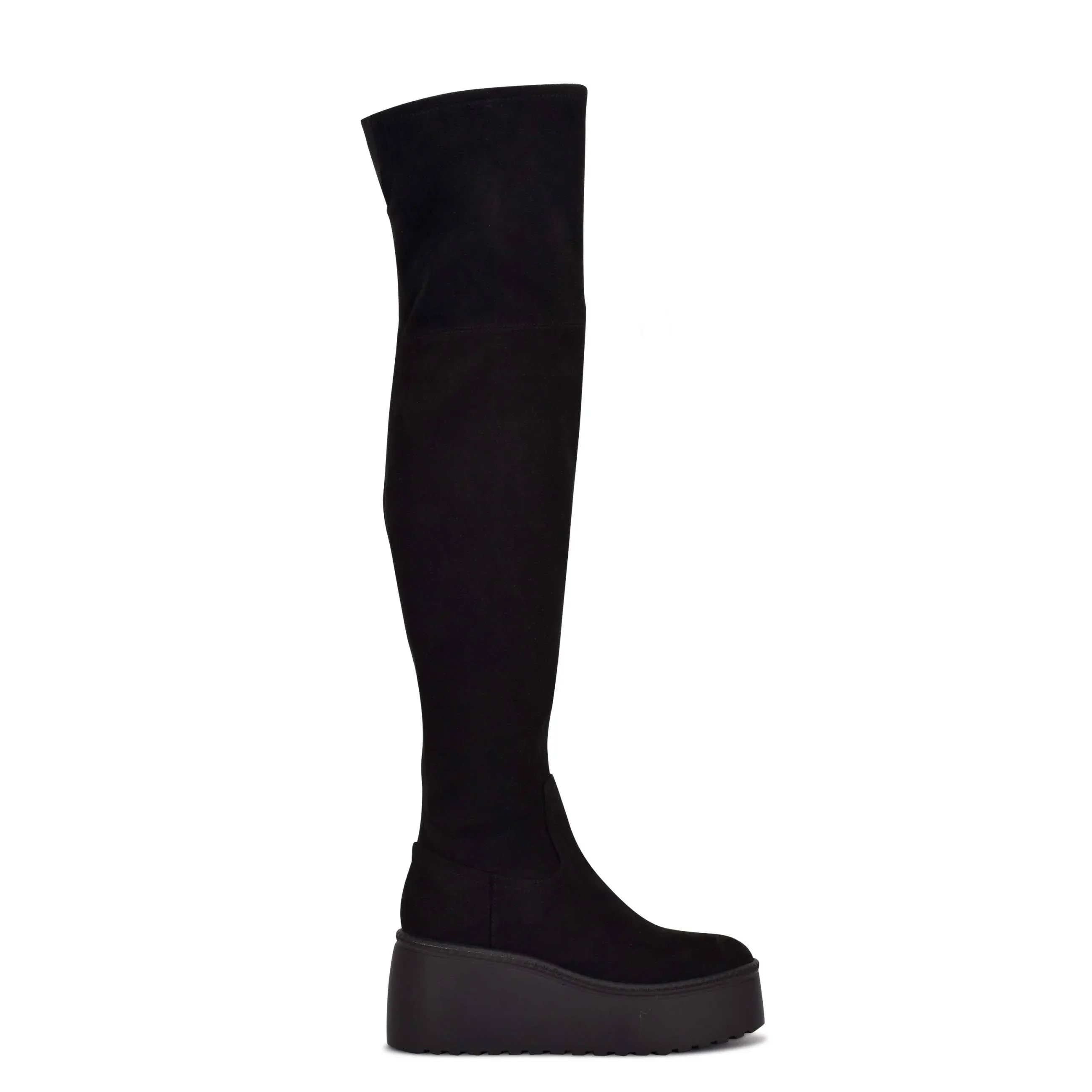 Nine West Women's Hojo Over The Knee Platform Boots - Black - Size 8.5M