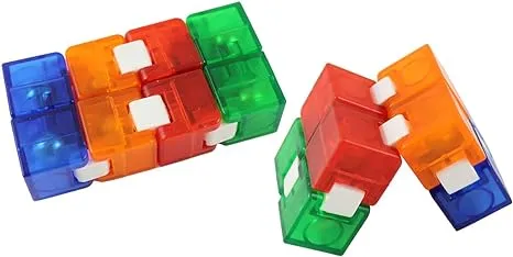 Set OF 2 Heavy Infinity Cube Magic Endless Folding Fidget Toy