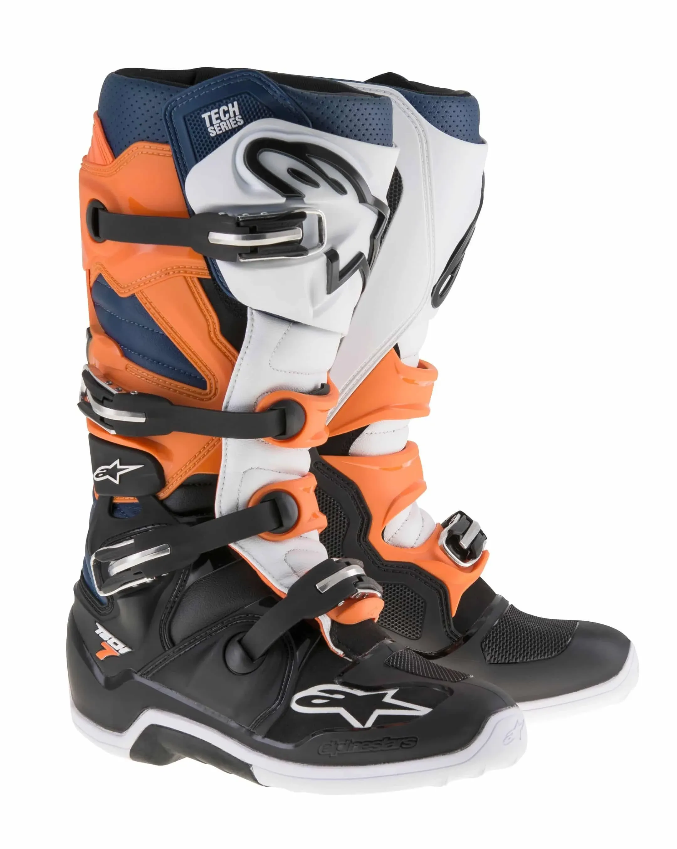 Alpinestars Tech 7 Boots, Black/Orange/White