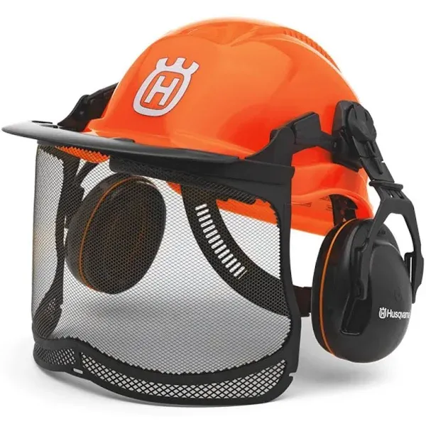  Husqvarna 577764601 Pro Forest Helmet System with Visor/Hearing Protection 