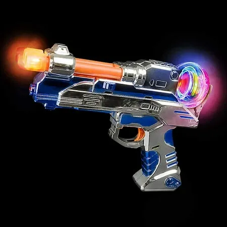 LED Light Up Self Loading Action Toy Pistol Gun