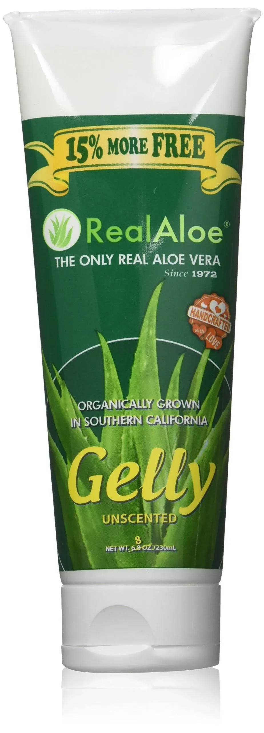 Real Aloe - Organically Grown Aloe Vera Gelly Unscented - 6.8 fl. oz.