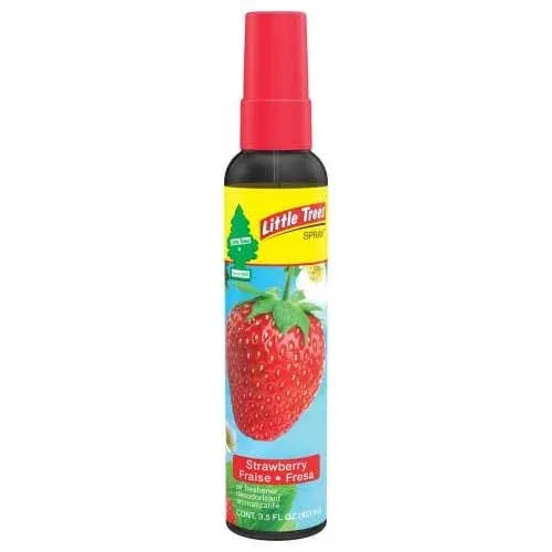 Little Trees Spray Car Air Freshener 6-Pack (Strawberry)