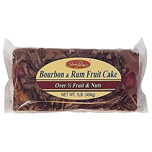 Jane Parker Bourbon & Rum Fruitcake Fruit Cake 16 Ounce Loaf FREE SHIPPING!  | eBay