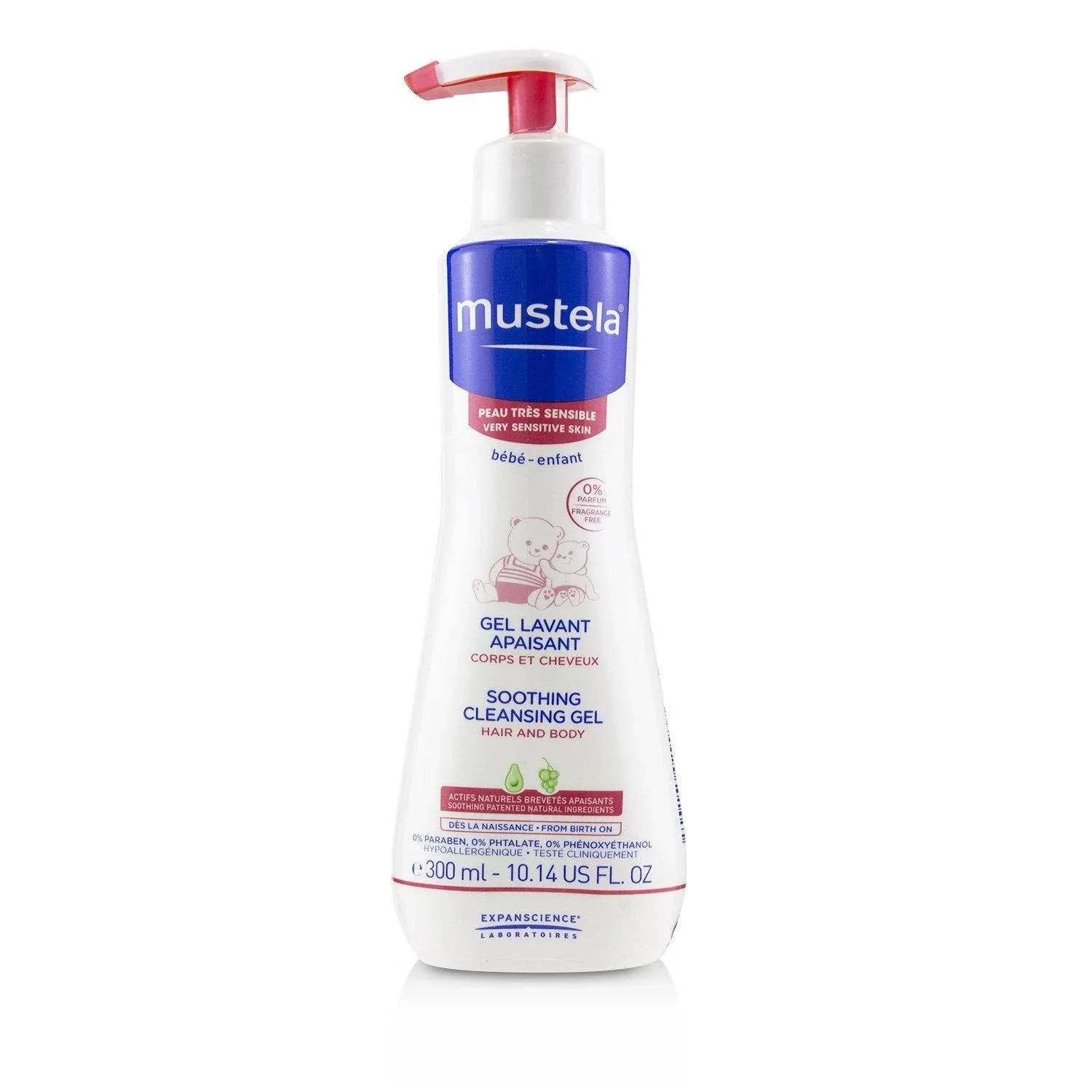 Mustela PTS GEL LAVANT APAISANT 300 ML /VERZACHTENDE WASGEL 300 ML