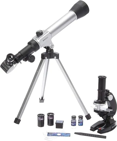 VIVITAR TELESCOPE/MICR<wbr/>OSCOPE-COMBO Telescope/Comp<wbr/>ound Microscope Kit OPEN BOX