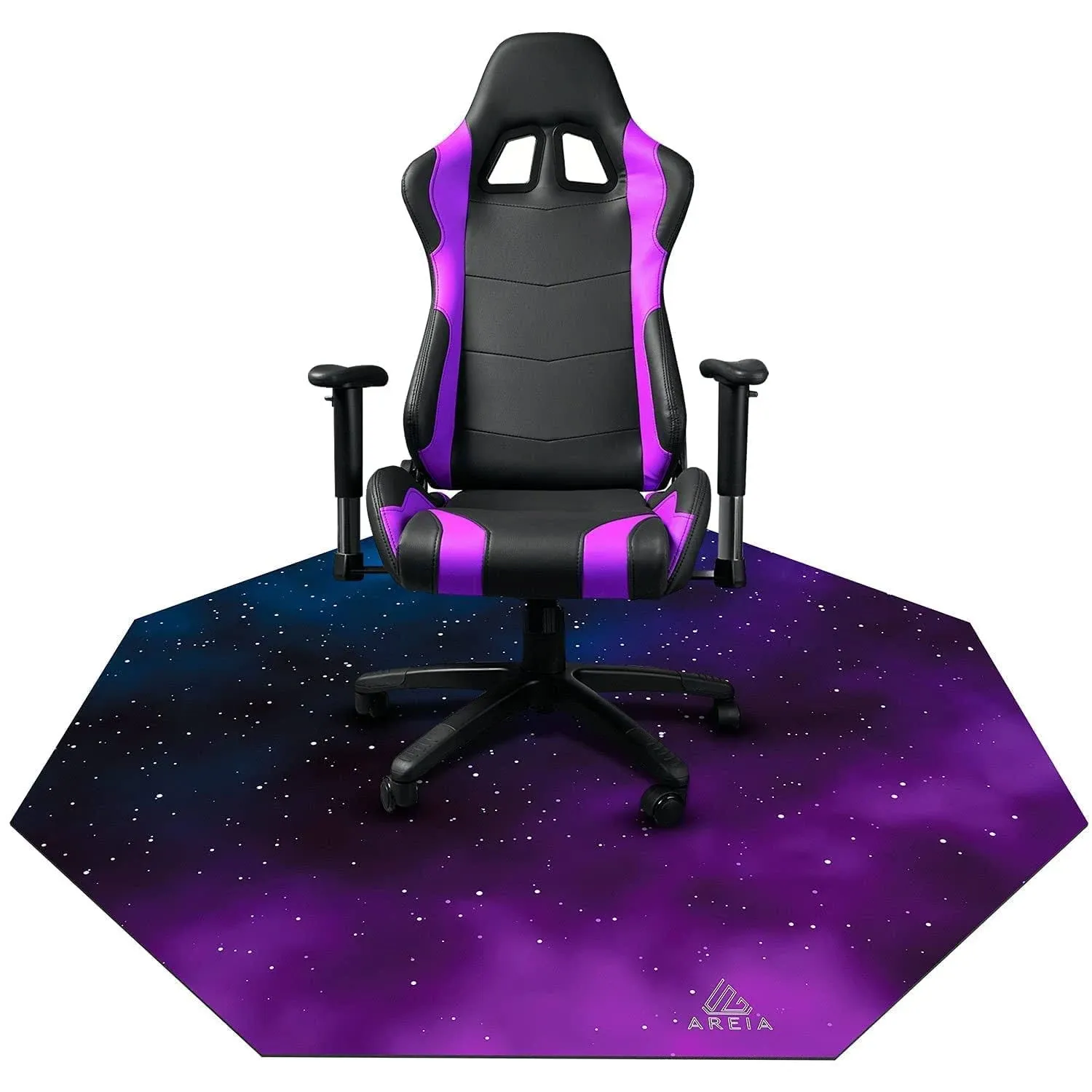 Areia Space Computer Chair Mat (47” x 47”) Noise Cancelling Gaming Chair Mat – Anti-Slip Gaming Floor Mat – Scratch Resistant