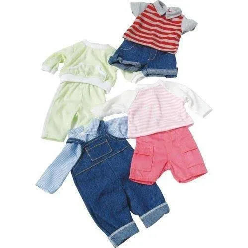 Washable Baby Doll Clothes for 12-14 Inch Dolls, Poly/Cotton, Hook and Loop, ...