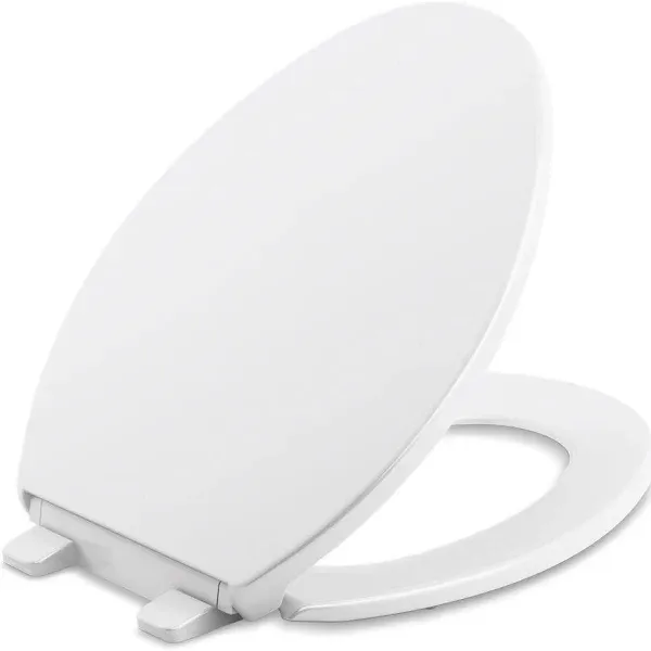 Kohler K-4774-0 Brevia with Quick-Release Hinges Elongated Toilet Seat White