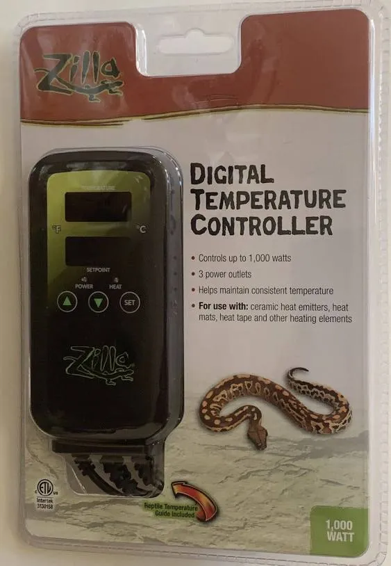 ZILLA DIGITAL TEMPERATURE CONTROLLER 1000 WATT-3 POWER OUTLETS-MAINTA<wbr/>IN TEMP-NEW