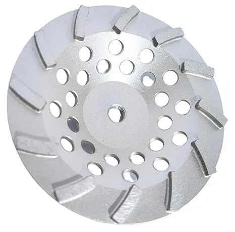 Grinding Wheels for Concrete and Masonry 7 Diameter 12 Turbo Diamond Segments 7/8 -5/8 Arbor