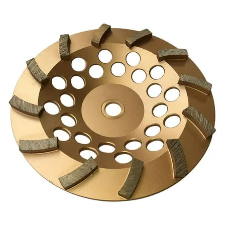 Grinding Wheels for Concrete and Masonry 7 Diameter 12 Turbo Diamond Segments 7/8 -5/8 Arbor