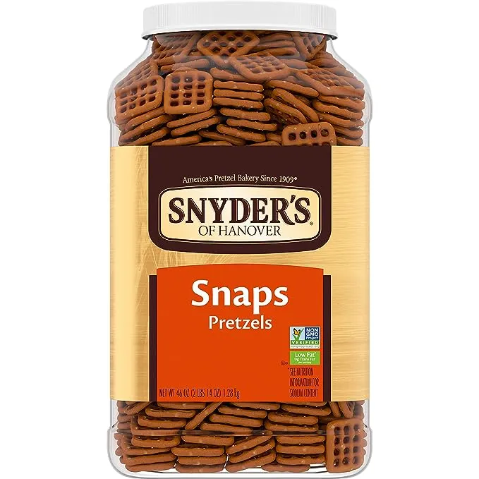 Snyder's of Hanover Pretzels, Mini Pretzels, 40 Oz Canister (Pack of 3)