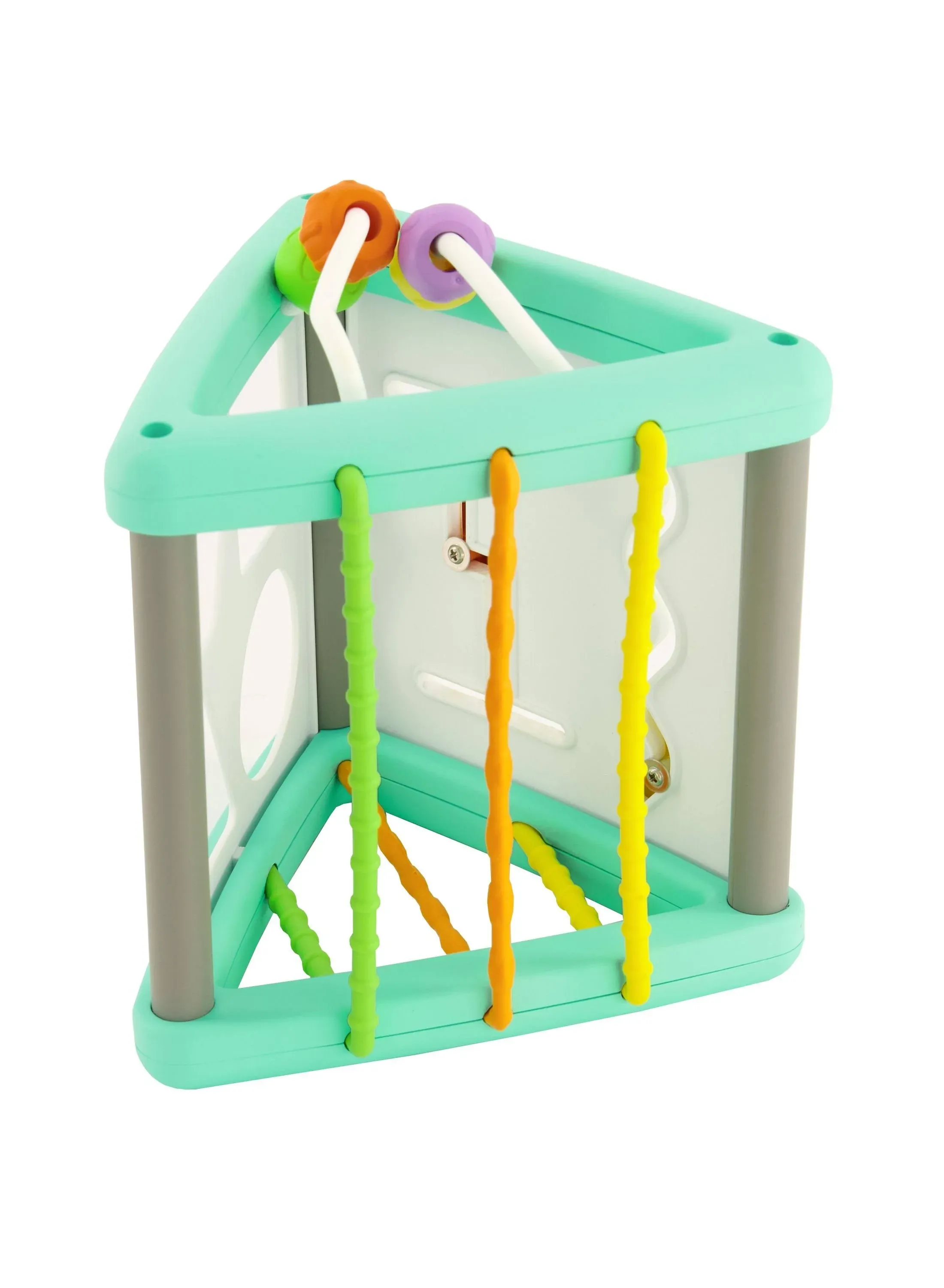 Infantino Activity Triangle & Shape Sorter with 4 Shapes, Bendy Bars, Maze Tracks ...