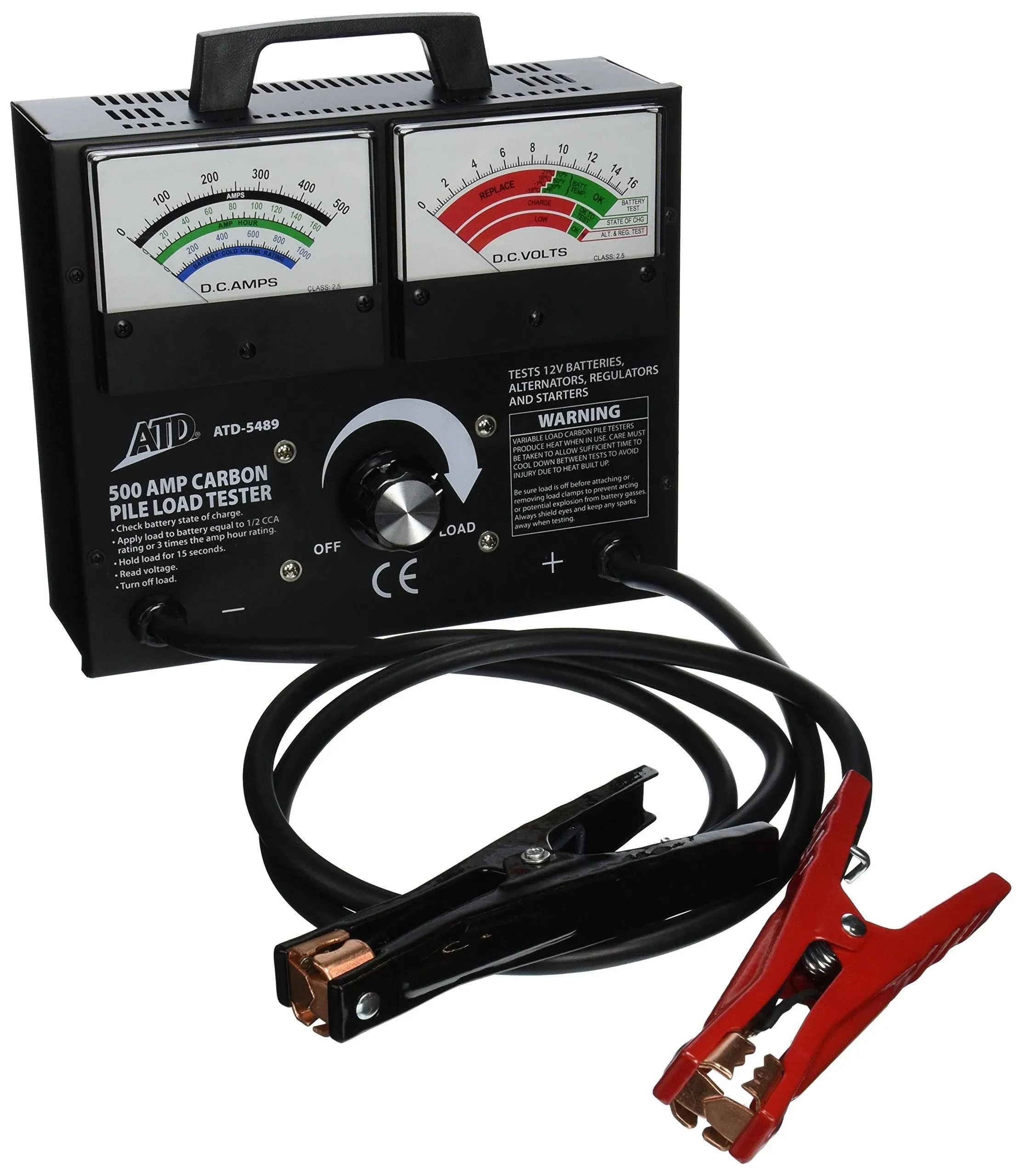 ATD Tools ATD-5489 Variable Load Carbon Pile Battery Tester