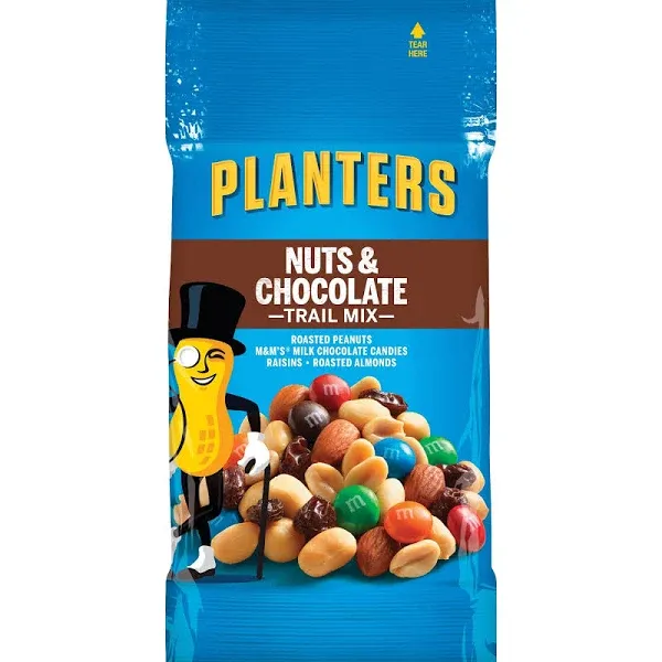 Planters Trail Mix, Nut & Chocolate - 2 oz