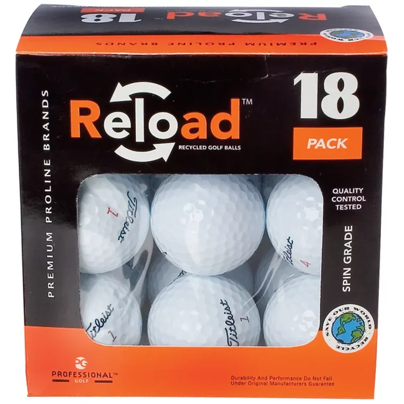 Reload™ Proline Brands Recycled Golf Balls 18-Pack